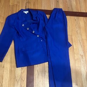 Chic Royal Blue Women's Pantsuit